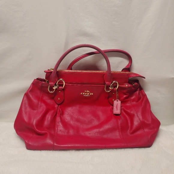 Y2k Coach Hot Pink Leather Women's Bag - Picture 1 of 3